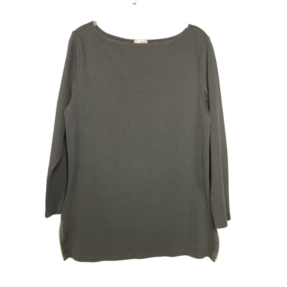 Gap Classic Designed & Crafted Women’s Large Black Pullover Tunic - Side Zippers
